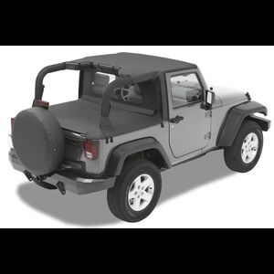 Bestop Black Diamond Header Bikini 52580-35 JEEP WRANGLER JK 2-DOOR 2007-2009